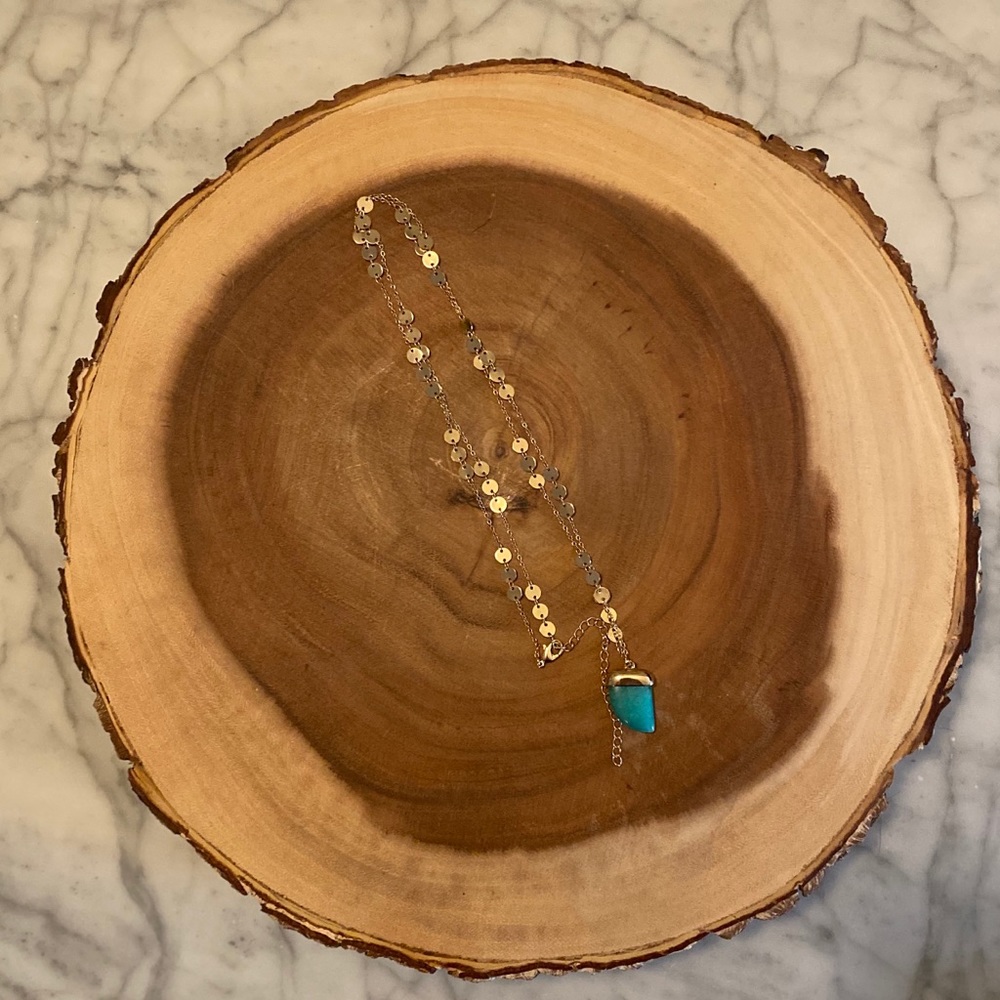 Express Turquoise Pendant Necklace